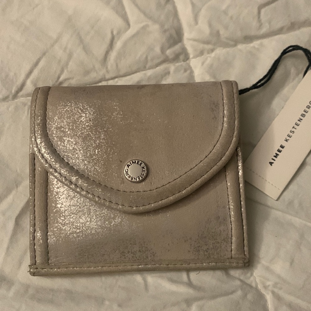 Brand new Aimee Kestenberg tri-fold wallet stone